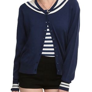 {HOT TOPIC} NWT ⚓ Sailor Cardigan
